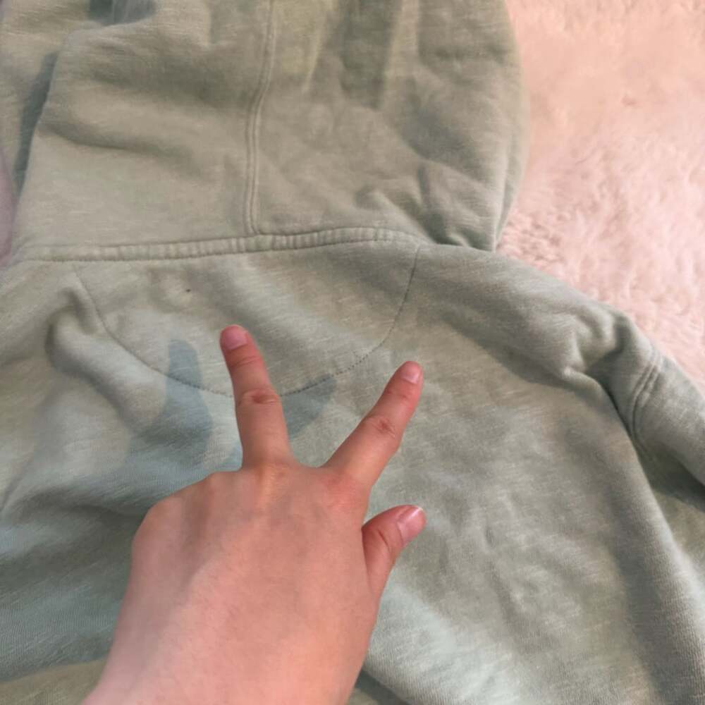 Lucky Brand Sage Green Floral Embroidered Zip-Up Hoodie - Picture 5 of 7